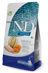 N&D [Natural & Delicious]: Ocean Cod, Shrimp, Pumpkin And Cantaloupe Melon for Kitten
