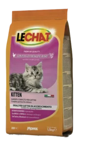 LeChat: Indoor Kitten Cat Kibbles with Fresh Chicken and Rice