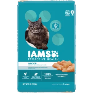 IAMS: Proactive Health - Adult Indoor Weight & Hairball Care With Chicken & Turkey
