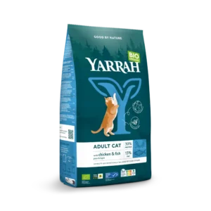 Yarrah: Organic Adult dry cat food with fish